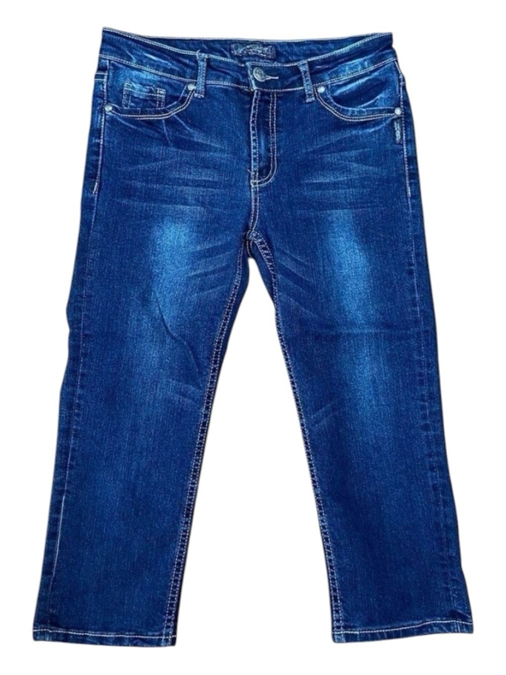 Silver Jeans Co Ali Girls Size 16 Cropped Capri Stretch Denim Back to School